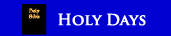 Holy Days